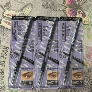 3X Maybelline Express Brow Ultra Slim Pencil #262 Black Brown